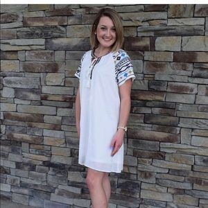 Tribal embroidered dress